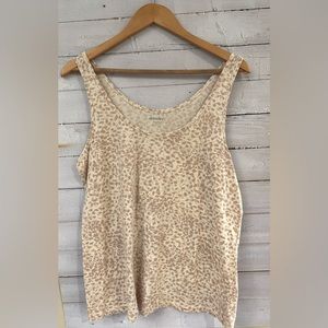 Women’s Old Navy XL Neutral Tones Animal Print Tank Top